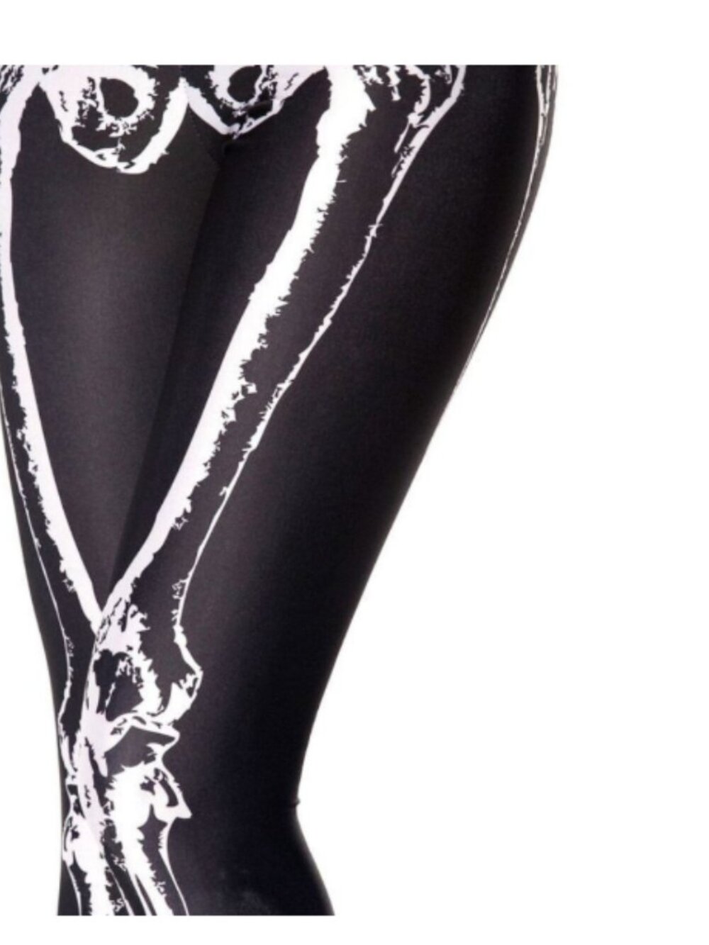 BlackMilk Leg Bones Skeleton Leggings Black White M - Picture 8 of 8